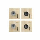 Sushi-Set DKD Home Decor 14,5 x 14,5 x 31 cm Schwarz Weiß Steingut Orientalisch (16 Stücke)
