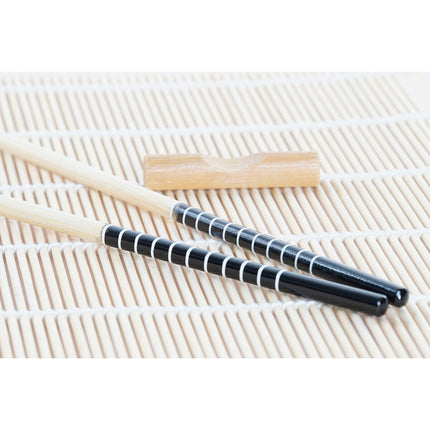 Sushi-Set DKD Home Decor 14,5 x 14,5 x 31 cm Schwarz Weiß Steingut Orientalisch (16 Stücke)