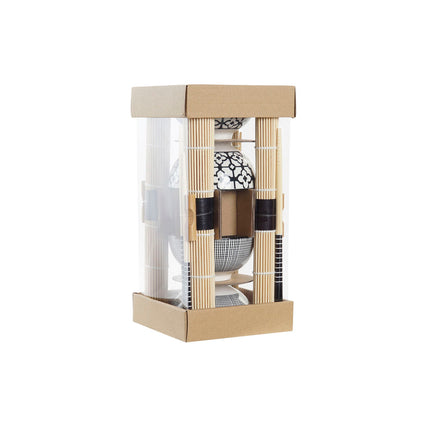 Sushi-Set DKD Home Decor 14,5 x 14,5 x 31 cm Schwarz Weiß Steingut Orientalisch (16 Stücke)