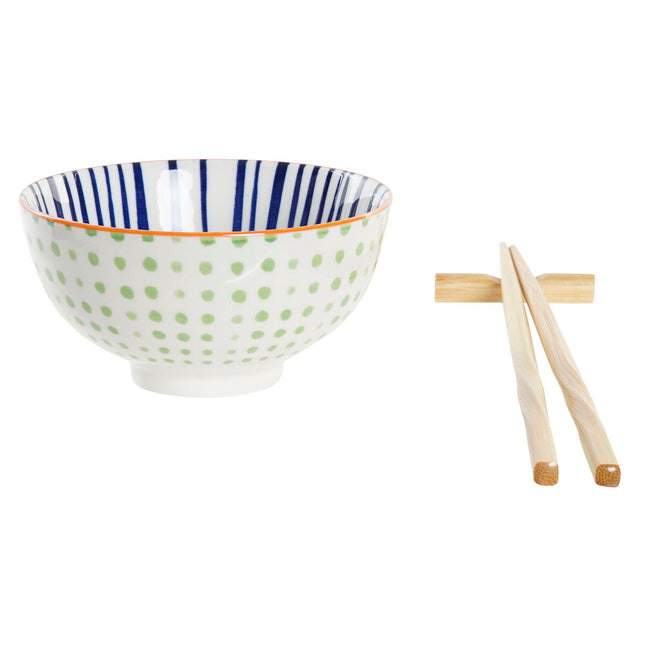 Sushi-Set DKD Home Decor 30 x 21 x 7 cm Weiß Steingut Orientalisch (6 Stücke)