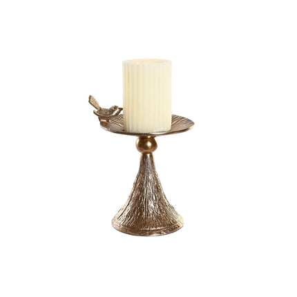 Kerzenschale DKD Home Decor 16 x 10 x 19 cm Champagner Aluminium