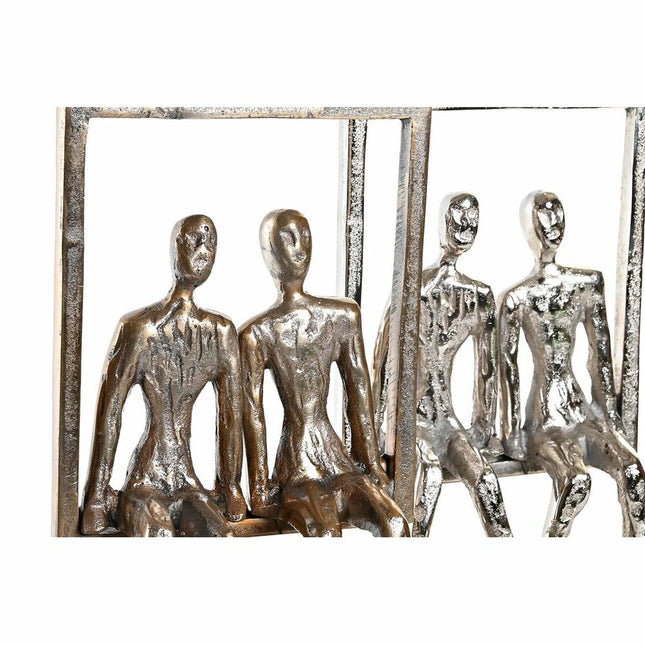 Deko-Figur DKD Home Decor 18 x 12 x 32 cm Champagner Schwarz Ehepaar (2 Stück)