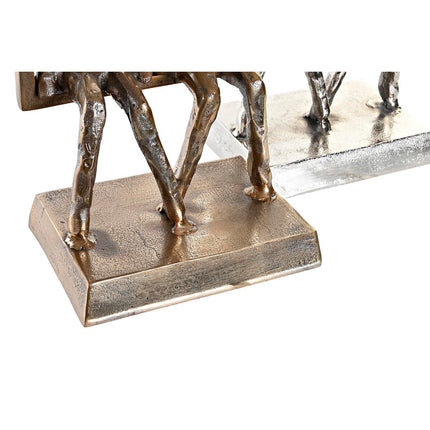 Deko-Figur DKD Home Decor 18 x 12 x 32 cm Champagner Schwarz Ehepaar (2 Stück)