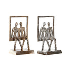 Deko-Figur DKD Home Decor 18 x 12 x 32 cm Champagner Schwarz Ehepaar (2 Stück)