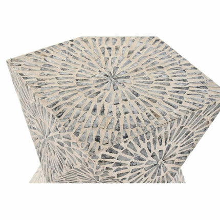 Beistelltisch DKD Home Decor Grau Beige Perlmutt 34 x 34 x 45 cm