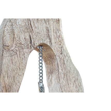 Deko-Figur DKD Home Decor 18 x 9 x 62 cm natürlich Silberfarben Braun (2 Stück)