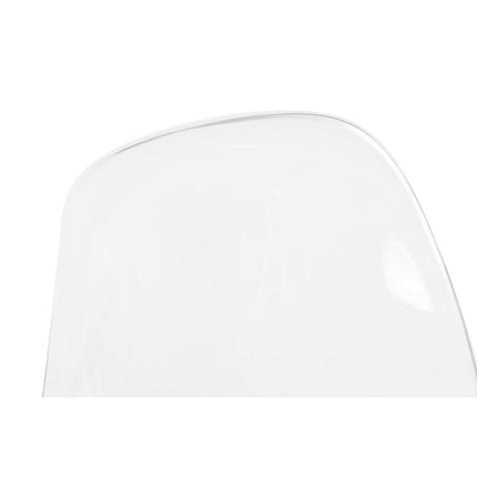 Esszimmerstuhl DKD Home Decor natürlich Holz Durchsichtig Weiß Polycarbonat (54 x 47 x 81 cm)