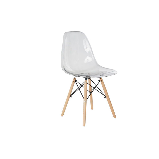 Stuhl DKD Home Decor Durchsichtig natürlich 50 x 46 x 83,5 cm