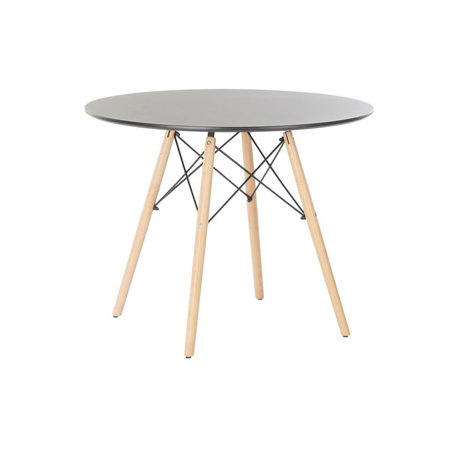 Esstisch DKD Home Decor 90 x 90 x 74 cm Schwarz Aluminium Birke Holz MDF