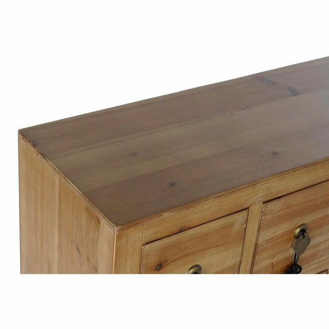 Schubladenschrank DKD Home Decor Schwarz Rot natürlich Tanne Holz MDF Orientalisch 63 x 27 x 101 cm