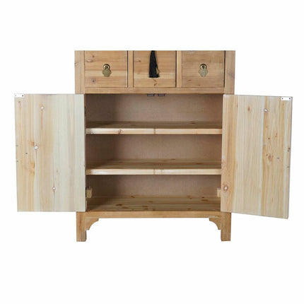 Schubladenschrank DKD Home Decor Schwarz Rot natürlich Tanne Holz MDF Orientalisch 63 x 27 x 101 cm