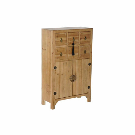 Schubladenschrank DKD Home Decor Schwarz Rot natürlich Tanne Holz MDF Orientalisch 63 x 27 x 101 cm