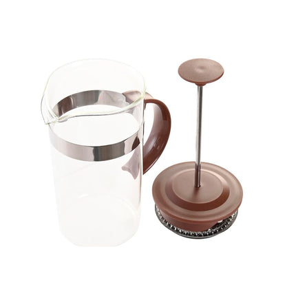 Kolben-Kaffeemaschine DKD Home Decor 16 x 9 x 18,5 cm Braun Durchsichtig Edelstahl 350 ml Borosilikatglas