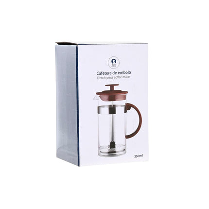 Kolben-Kaffeemaschine DKD Home Decor 16 x 9 x 18,5 cm Braun Durchsichtig Edelstahl 350 ml Borosilikatglas