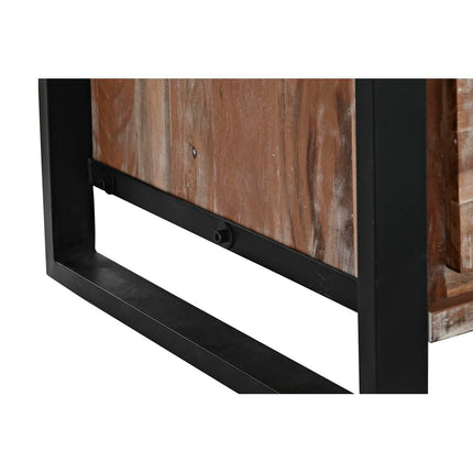 Couchtisch DKD Home Decor Metall Akazienholz (110 x 60 x 40 cm)