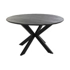 Esstisch DKD Home Decor Schwarz Metall Mango-Holz (130 x 130 x 76 cm)