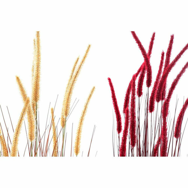 Dekorationspflanze DKD Home Decor Orange Polyäthylen Burgunderrot PVC 30 x 30 x 150 cm (2 Stück)