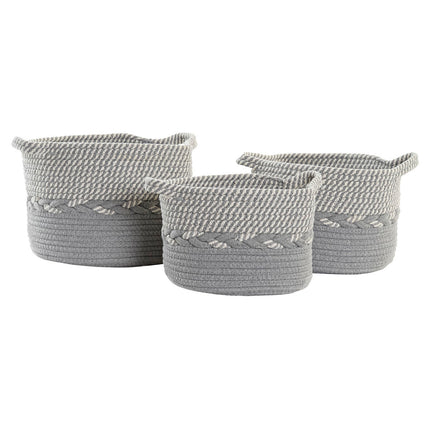Korb-Set DKD Home Decor 28 x 28 x 21 cm