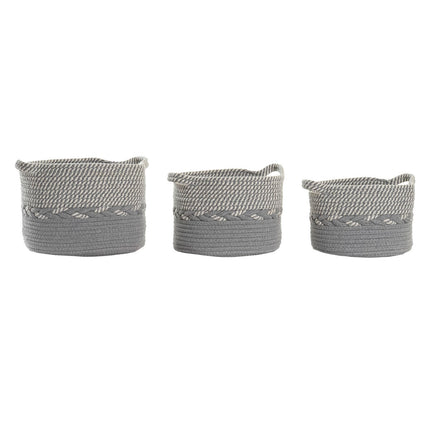 Korb-Set DKD Home Decor 28 x 28 x 21 cm