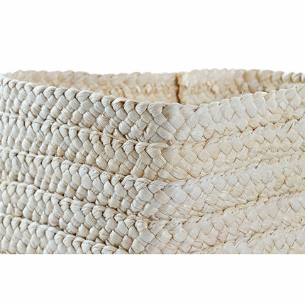 Korb-Set DKD Home Decor 28 x 21 x 15 cm Naturfaser