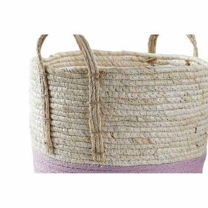 Korb-Set DKD Home Decor Schnur Naturfaser (3 Stücke) (30 x 30 x 26 cm)