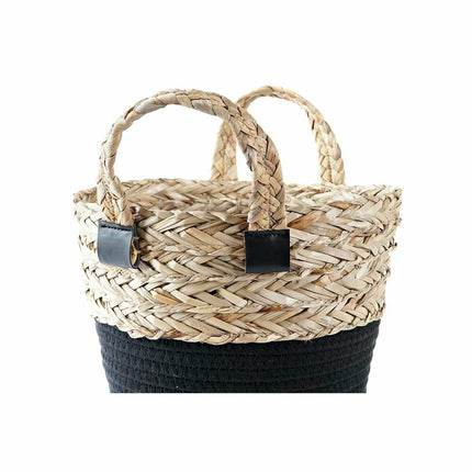 Korb DKD Home Decor Seegras 25 x 25 x 30 cm (2 Stück)