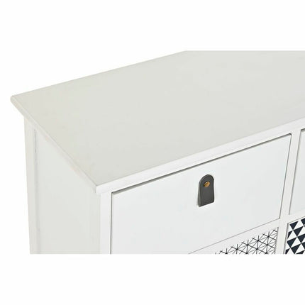 Schubladenschrank DKD Home Decor Grau Weiß Paulonia-Holz (68 x 25 x 62 cm)