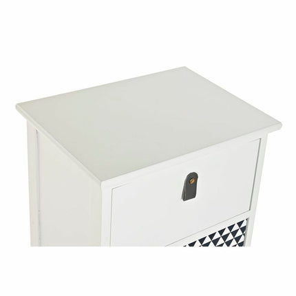 Schubladenschrank DKD Home Decor Grau Weiß Paulonia-Holz (36 x 25 x 79 cm)