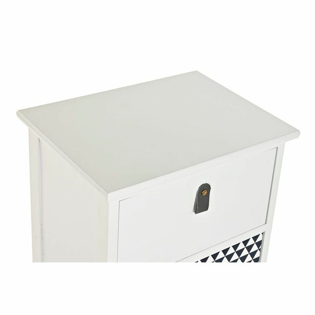 Schubladenschrank DKD Home Decor Grau Weiß Paulonia-Holz (36 x 25 x 79 cm)