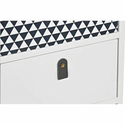 Schubladenschrank DKD Home Decor Grau Weiß Paulonia-Holz (36 x 25 x 79 cm)