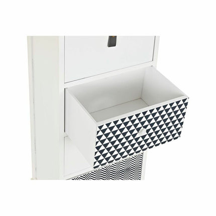 Schubladenschrank DKD Home Decor Grau Weiß Paulonia-Holz (36 x 25 x 79 cm)
