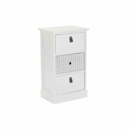 Schubladenschrank DKD Home Decor Grau Weiß Paulonia-Holz (36 x 25 x 62 cm)