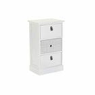 Schubladenschrank DKD Home Decor Grau Weiß Paulonia-Holz (36 x 25 x 62 cm)
