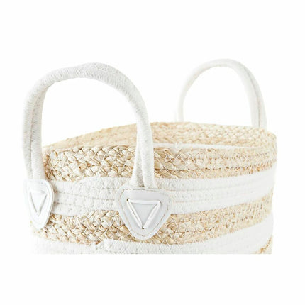 Korb DKD Home Decor 33 x 16 x 19 cm Naturfaser
