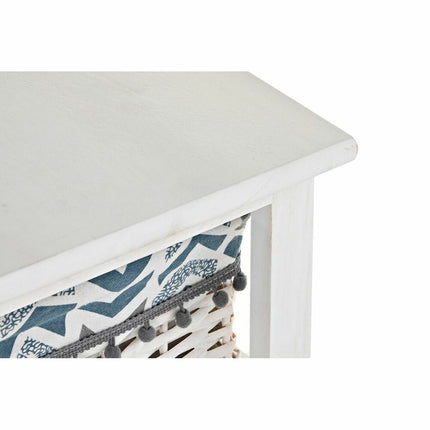 Schubladenschrank DKD Home Decor Blau Weiß korb Paulonia-Holz (40 x 29 x 59 cm)