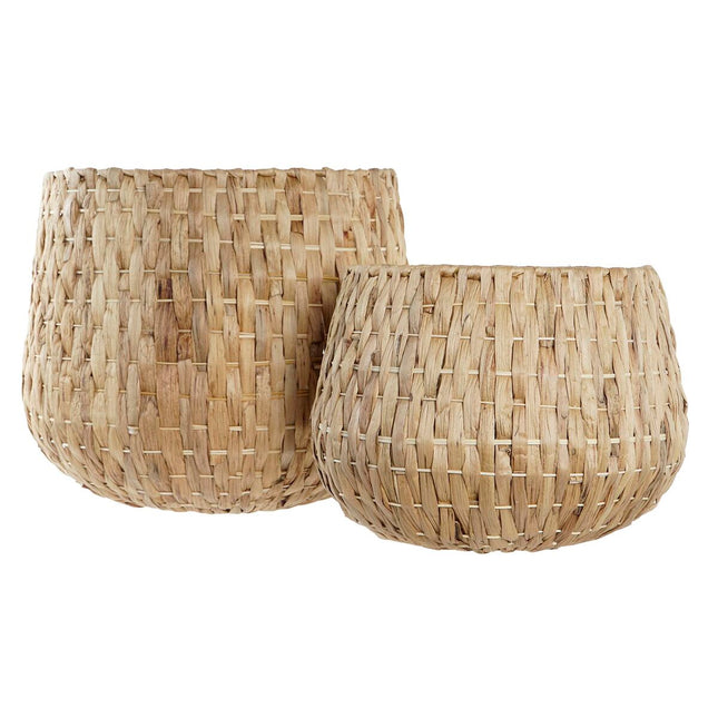 Blumentopfset DKD Home Decor natürlich Faser (45 x 45 x 39 cm)