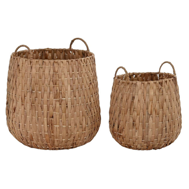 Korb-Set DKD Home Decor natürlich Naturfaser Boho 44 x 44 x 49 cm