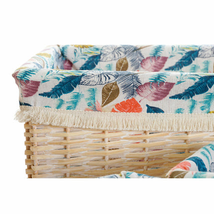 Korb-Set DKD Home Decor 49 x 40 x 22 cm Polyester korb Boho (5 Stück)