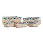 Korb-Set DKD Home Decor 49 x 40 x 22 cm Polyester korb Boho (5 Stück)