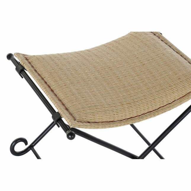 Beistellmöbel DKD Home Decor Metall Rattan (53 x 45 x 44 cm)