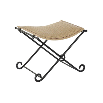 Beistellmöbel DKD Home Decor Metall Rattan (53 x 45 x 44 cm)