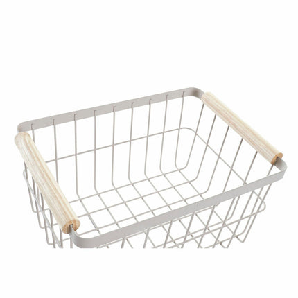 Drahtkorb DKD Home Decor Metall Vintage Kiefer (30,5 x 20 x 14,5 cm) (2 Stück)