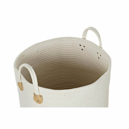 Korb-Set DKD Home Decor 40 x 40 x 52 cm Naturfaser Boho (2 Stück)