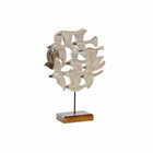 Deko-Figur DKD Home Decor Beige Eisen Vögel (38 x 11,5 x 54 cm)