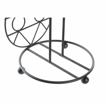Küchenpapierrollenhalterung DKD Home Decor 15,5 x 15,5 x 39,5 cm Schwarz Metall