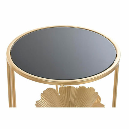 2nd-Set Tischchen DKD Home Decor Kristall Gold Metall (35 x 35 x 75 cm)