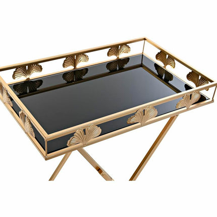 Beistelltisch DKD Home Decor Kristall Gold Metall (56 x 36 x 71 cm)