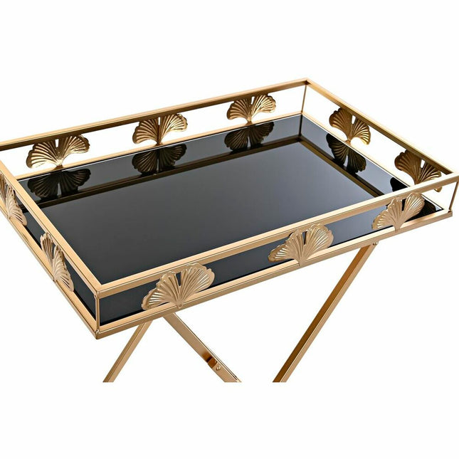 Beistelltisch DKD Home Decor Kristall Gold Metall (56 x 36 x 71 cm)