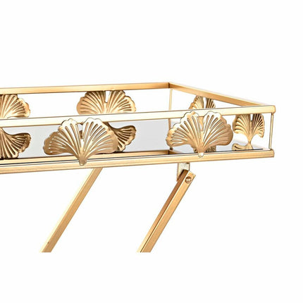 Beistelltisch DKD Home Decor Kristall Gold Metall (56 x 36 x 71 cm)