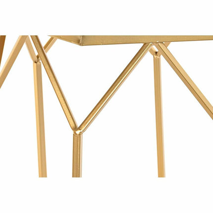 2nd-Set Tischchen DKD Home Decor Spiegel Gold Metall (46 x 46 x 55 cm)